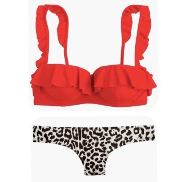 J. Crew Other - J. Crew Ruffle Underwire Surf Hipster Bikini Size 32A/XS and 32C/XS NWT